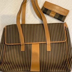 FENDI tote and wallet set